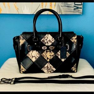 COACH BLAKE CARRYALL METALLIC PATCHWORK LEATHER